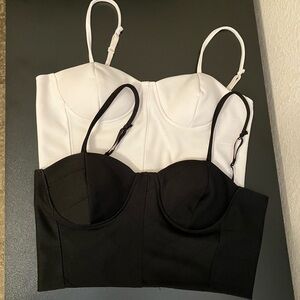 2 Bustier Crop Tops